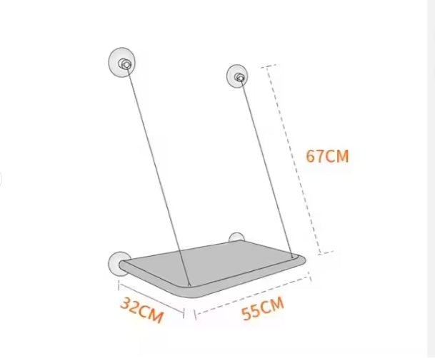 US LOCAL STOCK Hiphoppet Best Selling Washable Window-Mounted Sucker Cat Hammock Cat Nest Seat Elaxing Spot To Lounge For Cats