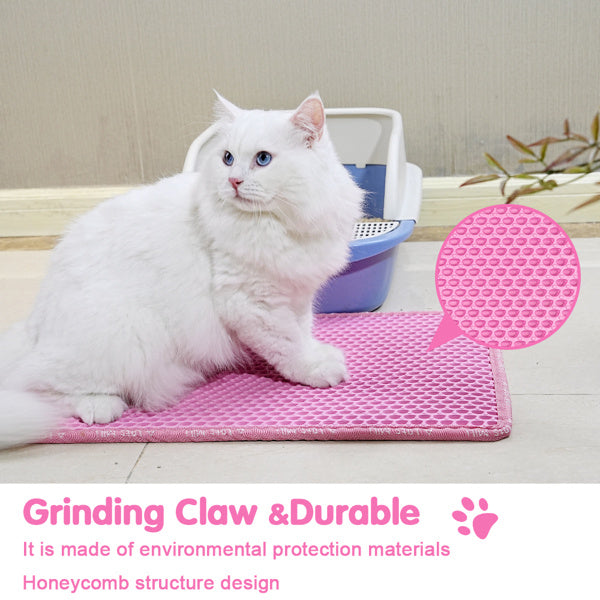 Double Layer Rice Shaped Cat Litter Pad